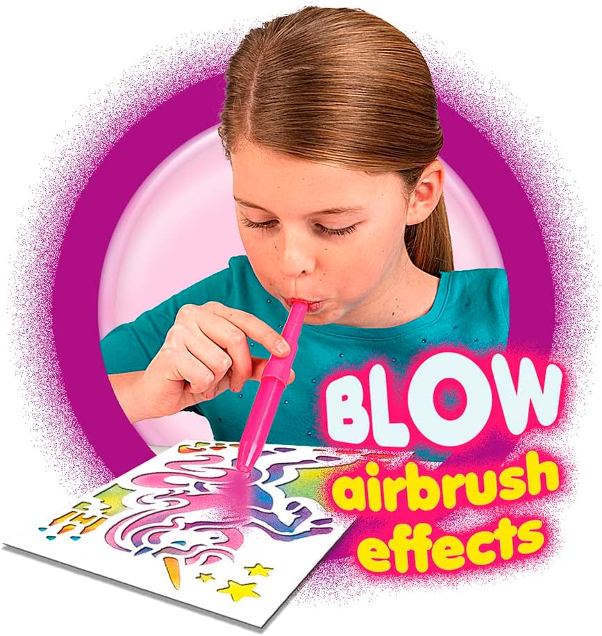 Kids Creative Blow Pen Airbrush Kit