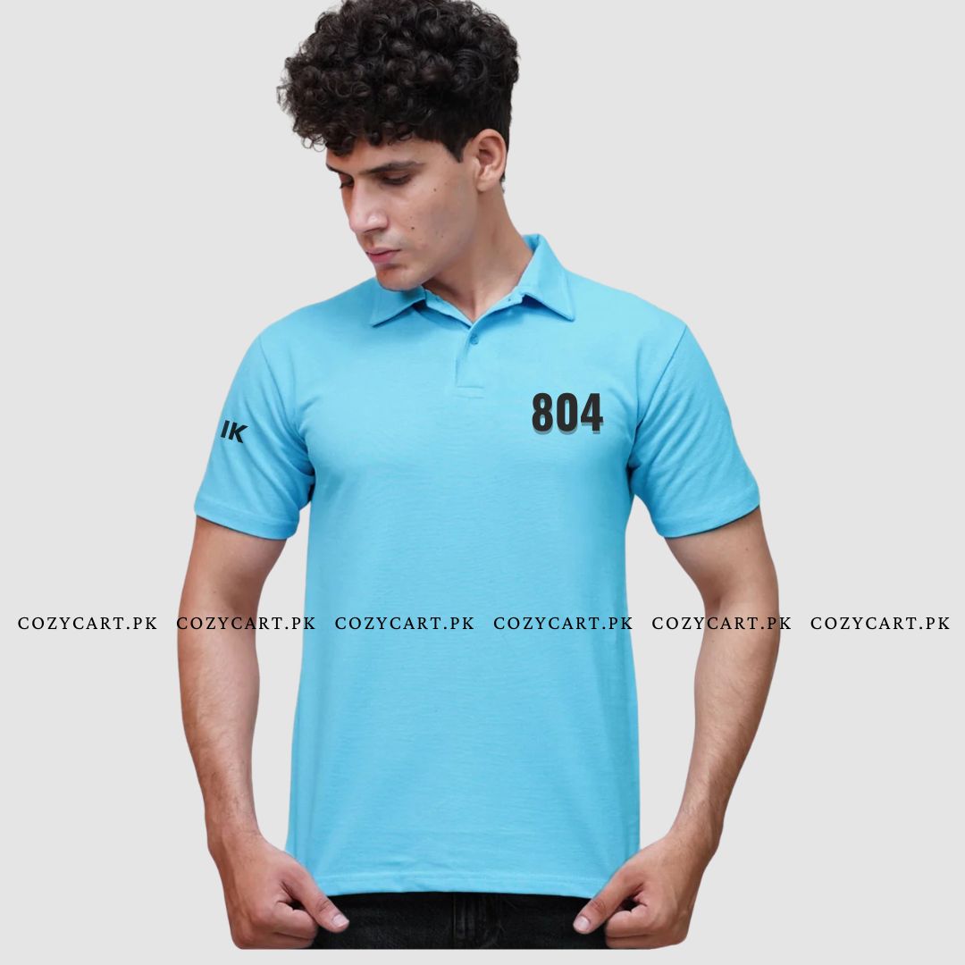 Hot Selling 804 Sky-Blue Embroidery POLO UNI-SEX