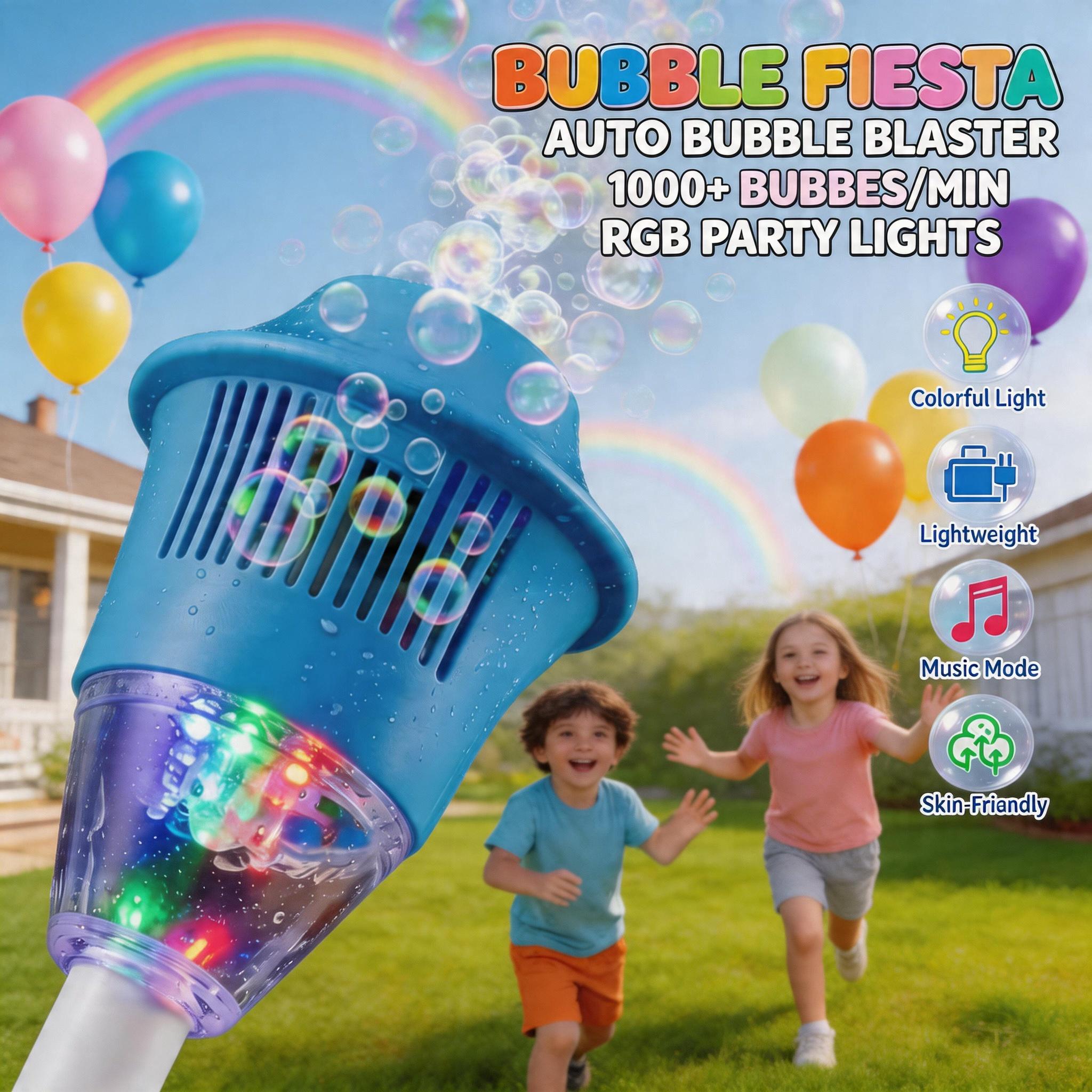 Rechargeable Bubble Street Lamp Toy with Lights & Music