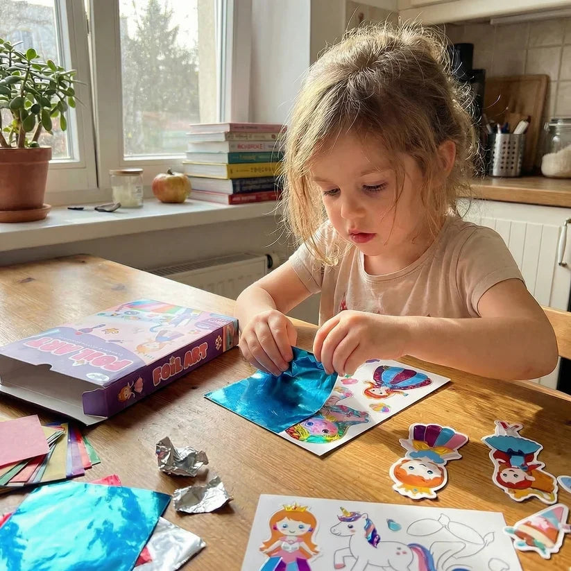 Foil Art Craft Kit for Kids - Creative and Mess Free Play