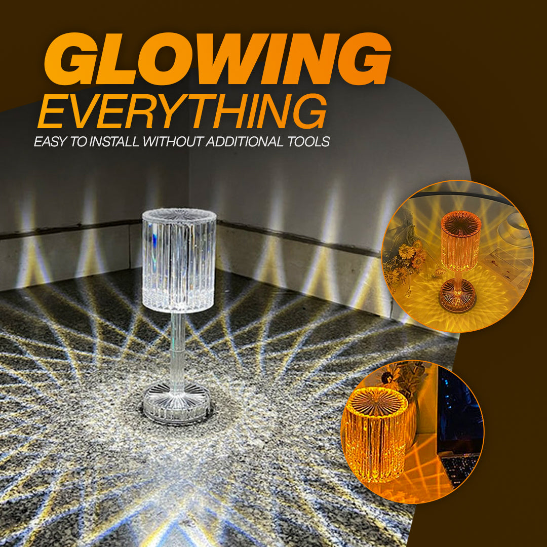 𝐂𝐫𝐲𝐬𝐭𝐚𝐥 𝐃𝐢𝐚𝐦𝐨𝐧𝐝 𝐋𝐚𝐦𝐩 - 𝟏𝟔 𝐜𝐨𝐥𝐨𝐮𝐫𝐬