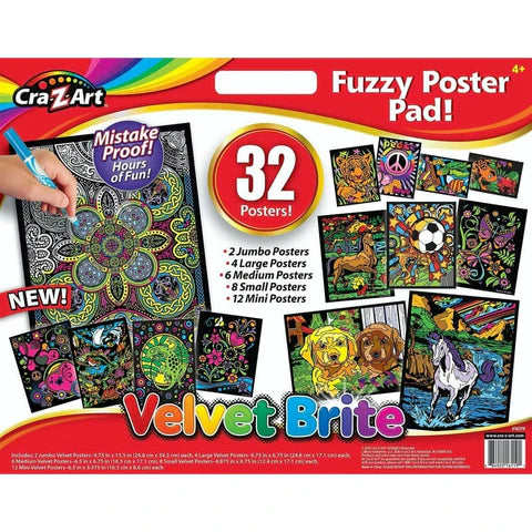 🎨 Fuzzy Velvet Posters – Magic Color Art