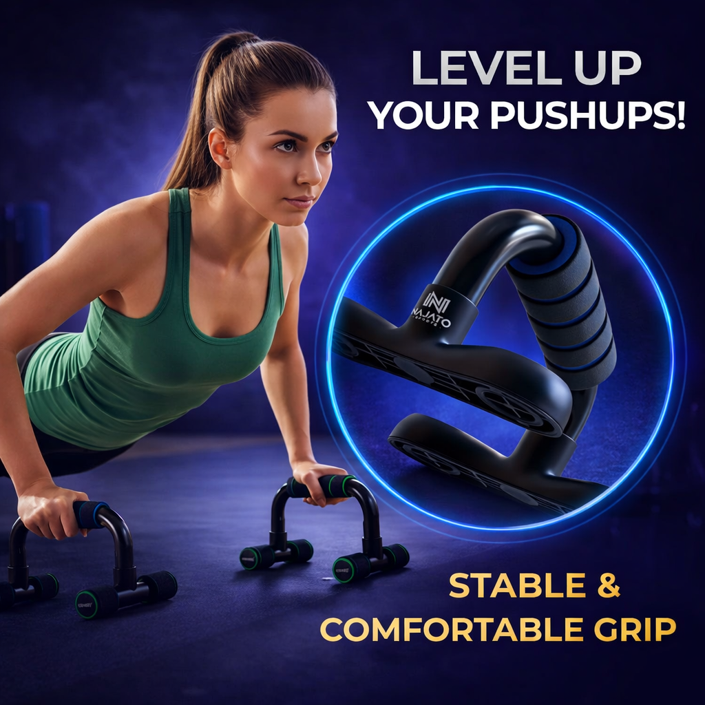 H-Shaped Non-Slip  Push-Up Stands - Home Exercise Equipment
