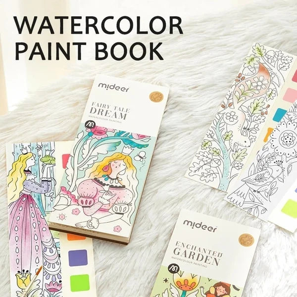 Watercolor Doodle Coloring Books