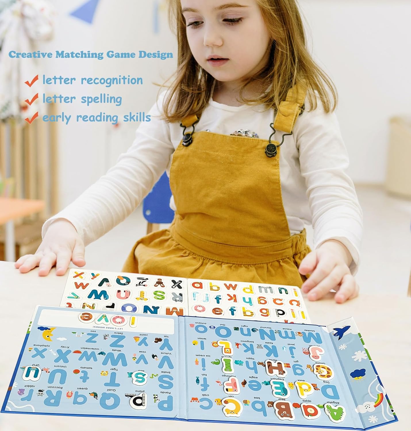 Magnetic Alphabet Learning Book For Kids