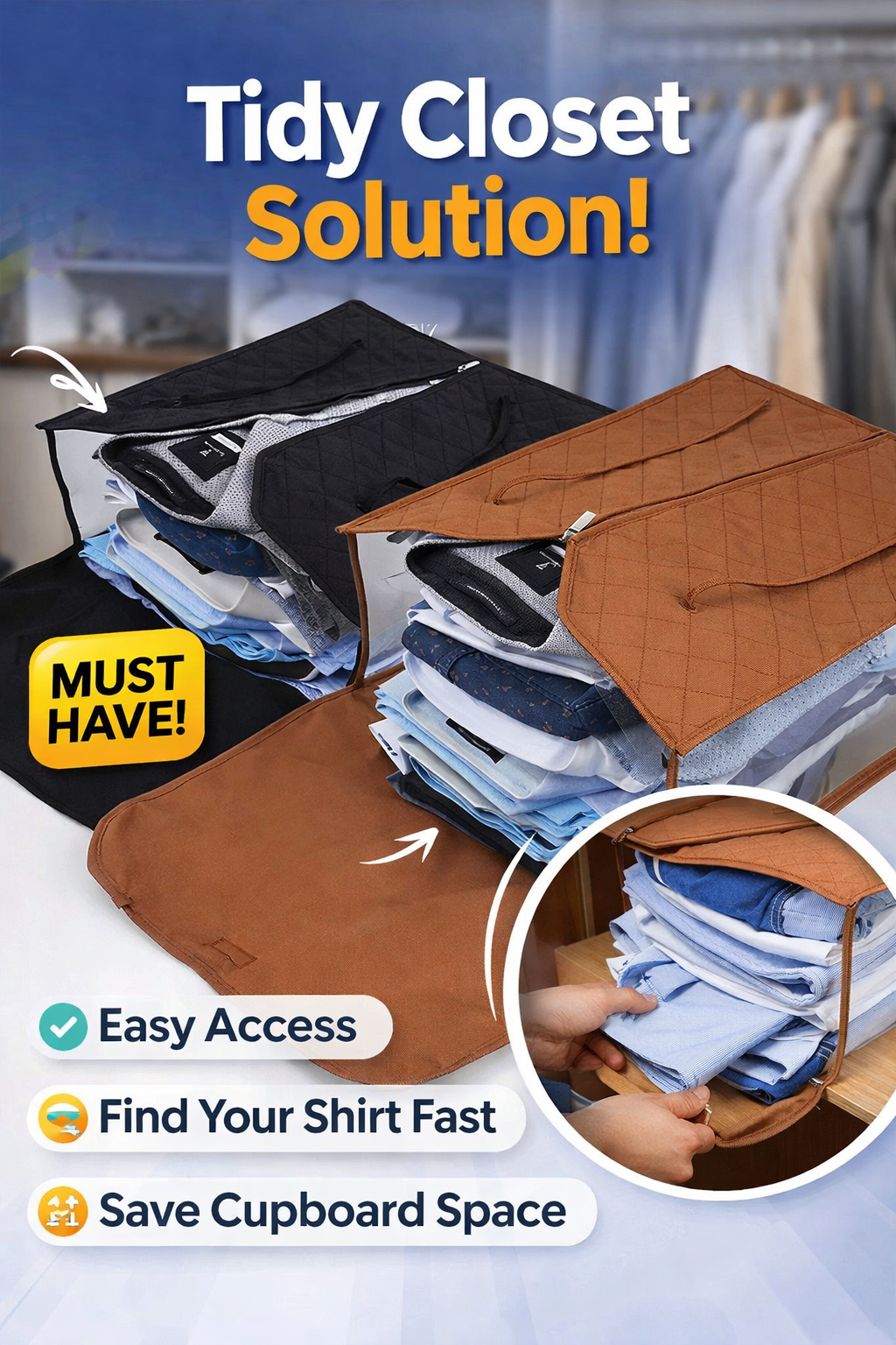 Premium Quality Shirt Organizer