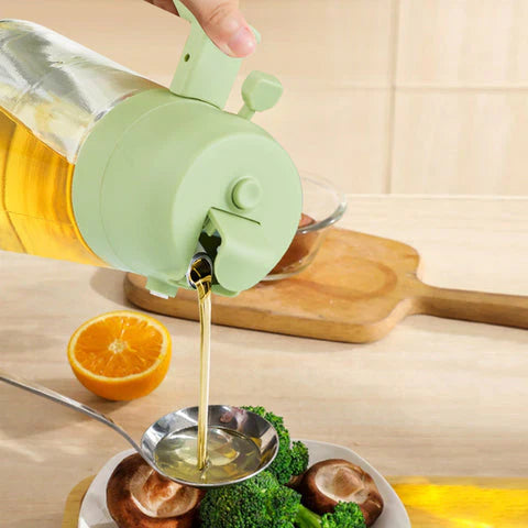 2 in 1 Glass Oil Sprayer & Dispenser