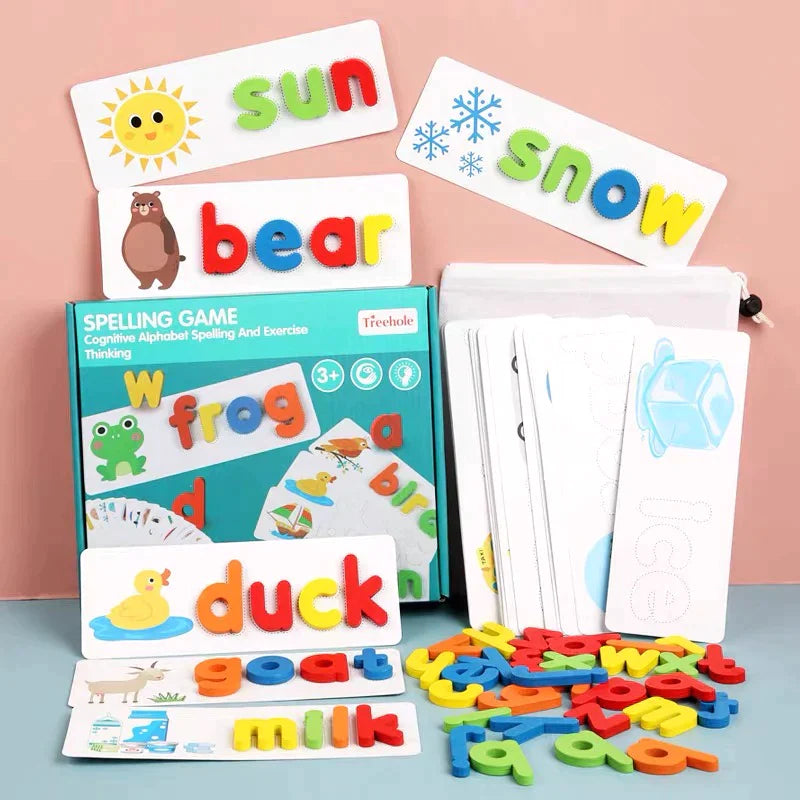 Engaging Kids Alphabet Spelling Game - WITH FREE 4 MAGIC BOOKS SET