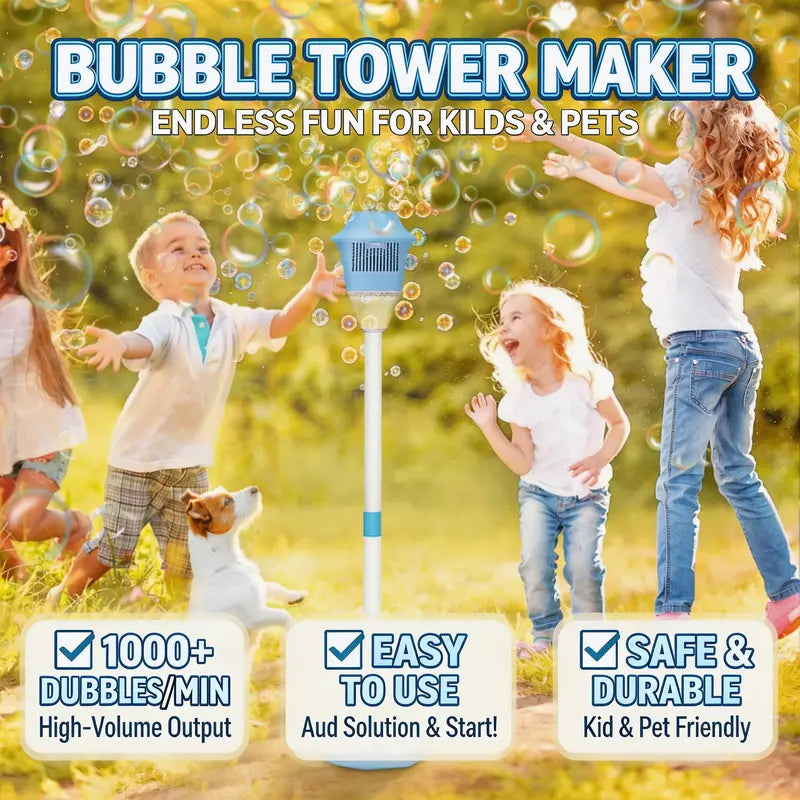 Rechargeable Bubble Street Lamp Toy with Lights & Music