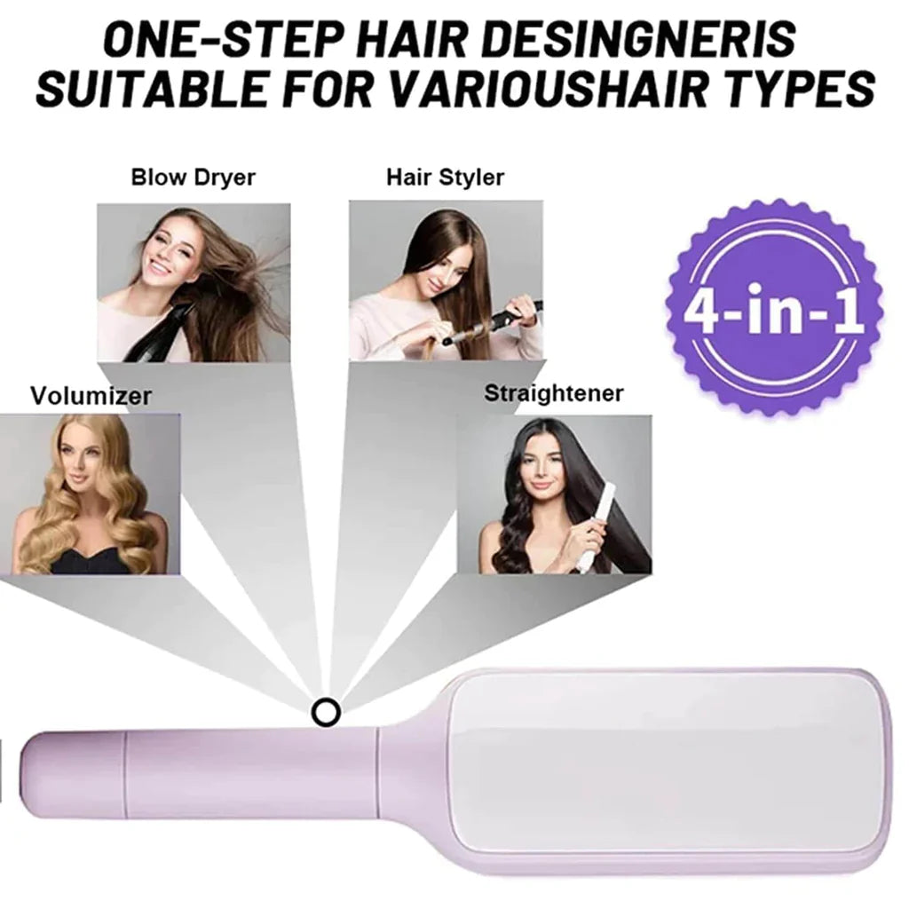 4 In 1 Self Cleaning Hair Brush Comb