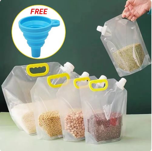 Grain Storage Bag with Funnel – Moisture Proof & Secure